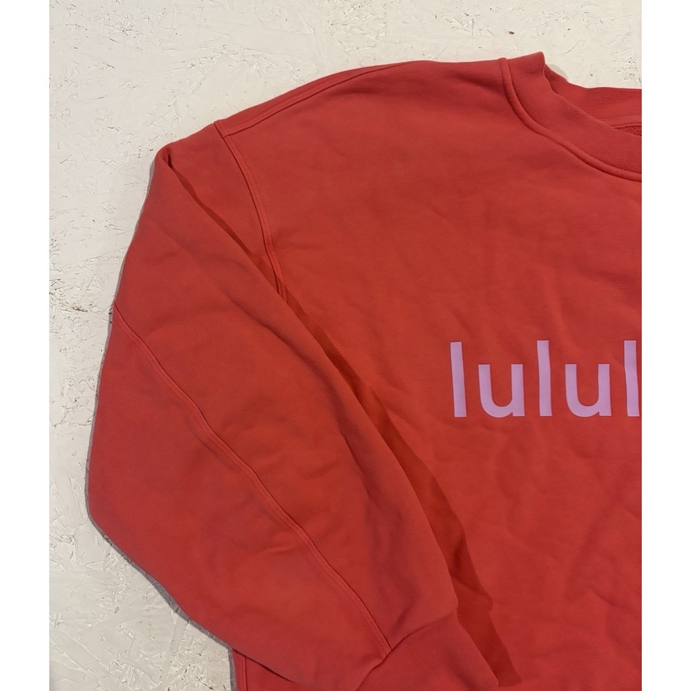 Lululemon Perfectly Oversized Crewneck Pullover Sweatshirt Hot Pink Purple 8 - Picture 4 of 8